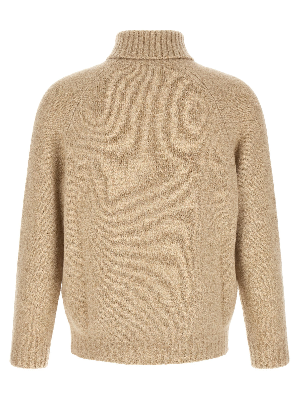 Beige Virgin Wool Cardigan