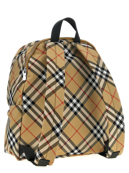 Beige Polyester Backpack