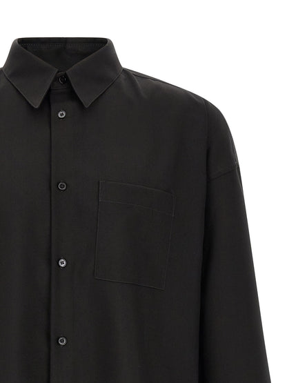Black Virgin Wool Blouse