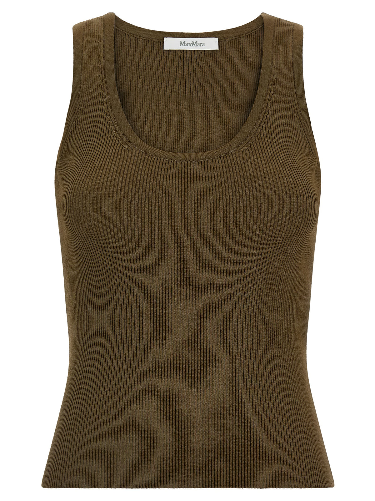 Bicolor Viscose Sleeveles T-Shirt