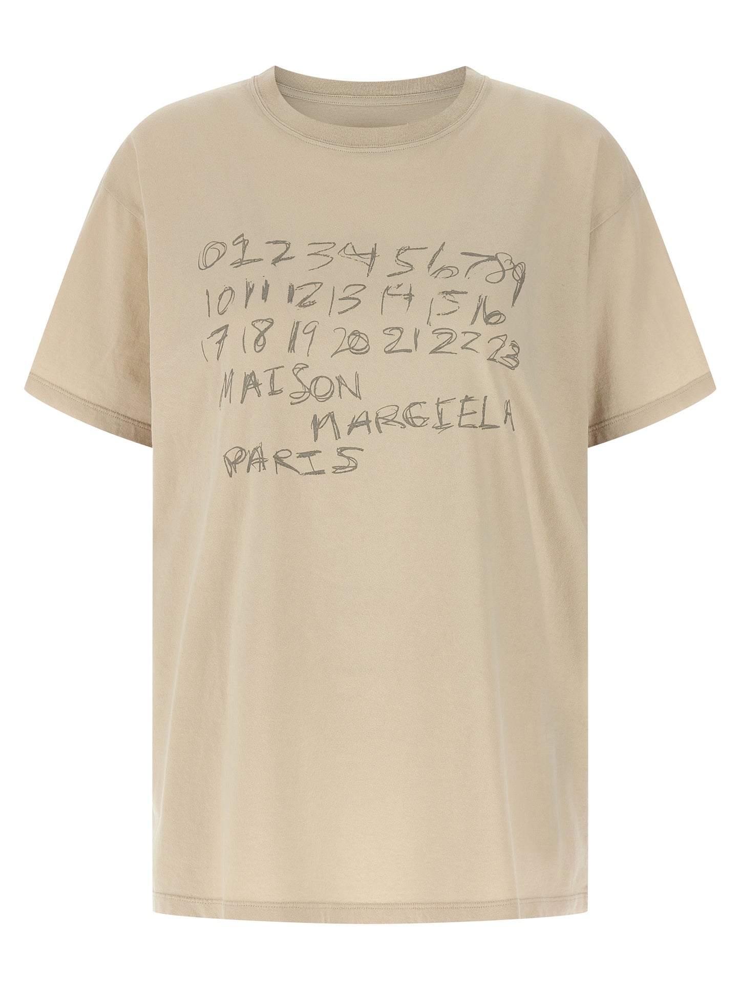 Beige Cotton T-Shirt