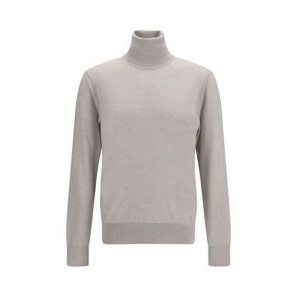 Beige Cashmere Turtleneck