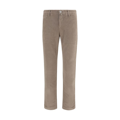 Beige Cotton Chino Pants
