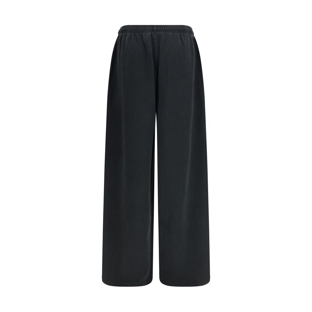 Black Cotton Casual Pants