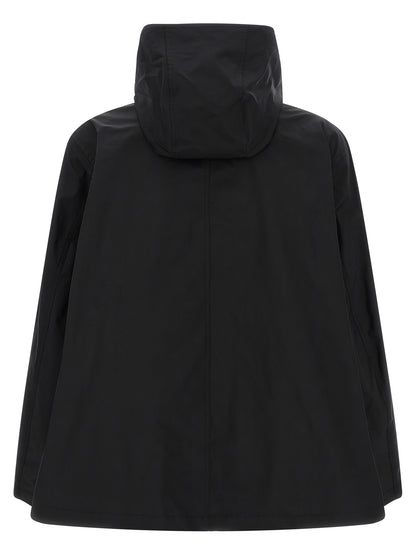 Black Polyester Parka