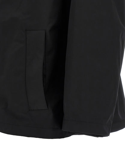 Black Polyester Parka