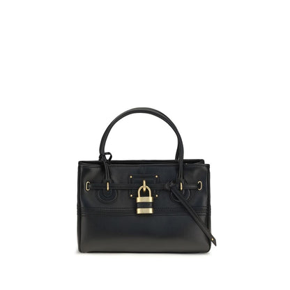 Black Buffalo Leather Shoulder Bag