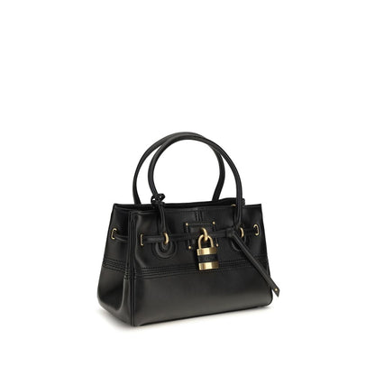 Black Buffalo Leather Shoulder Bag