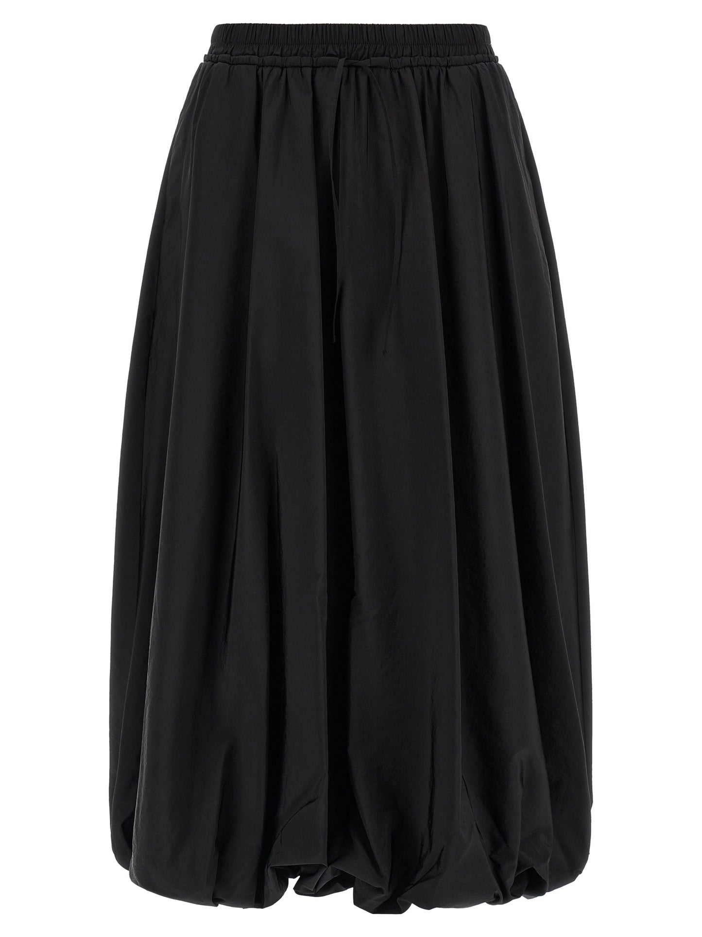 Black Polyamide Mini Skirt