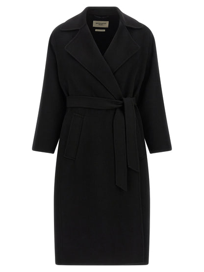 Black Virgin Wool Coat