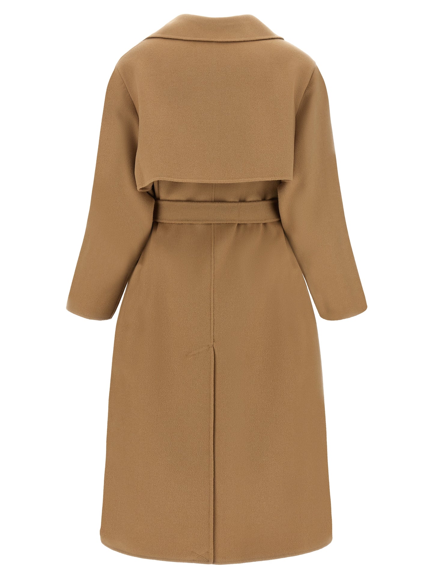 Beige Virgin Wool Coat