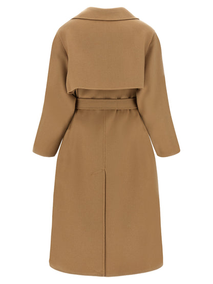 Beige Virgin Wool Coat