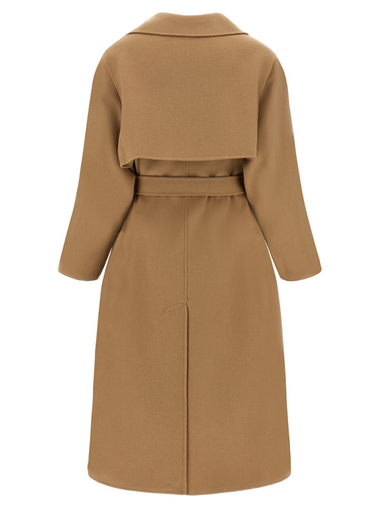 Beige Virgin Wool Coat
