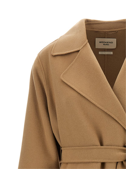 Beige Virgin Wool Coat