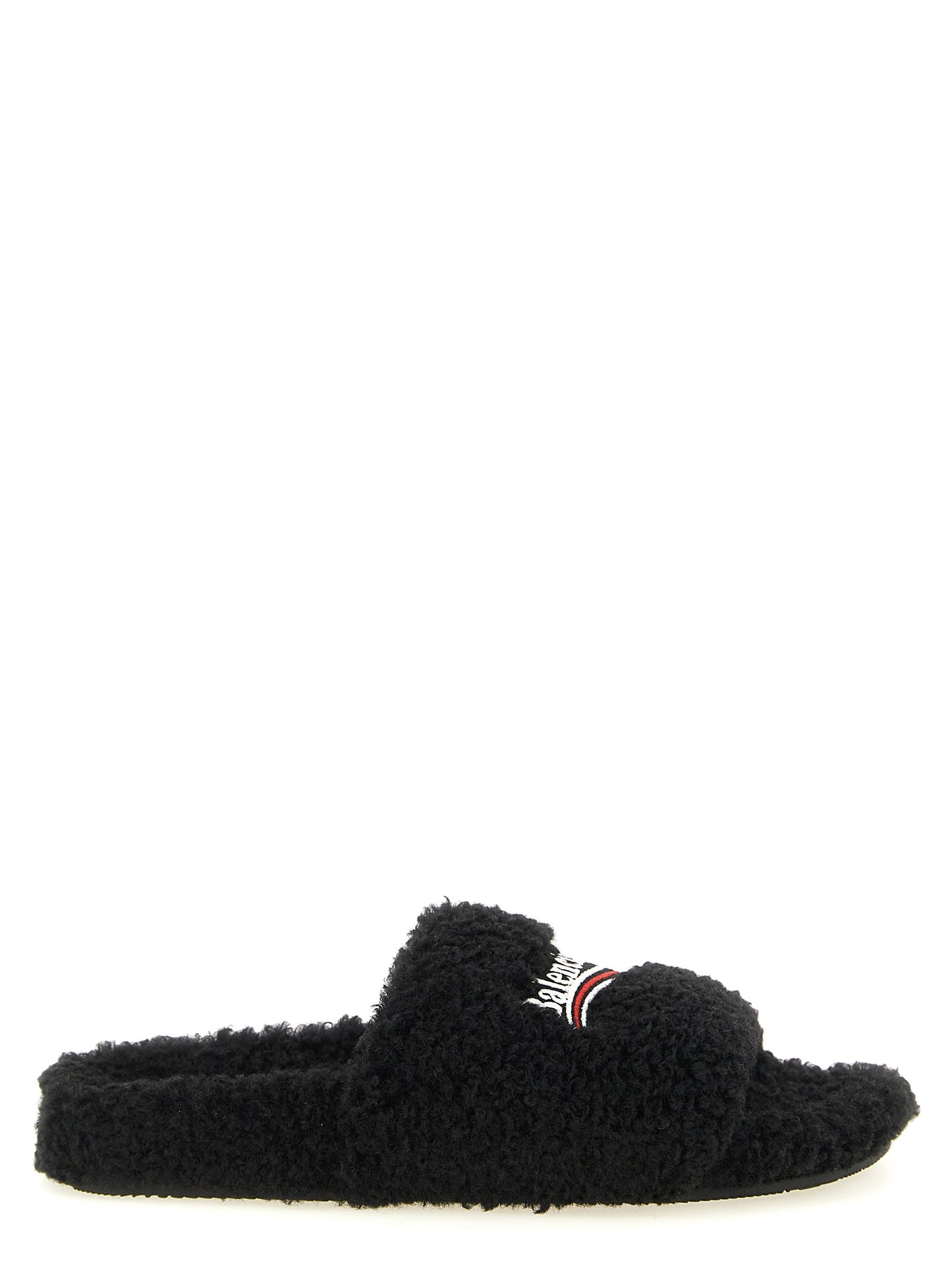 Black Polyester Slides