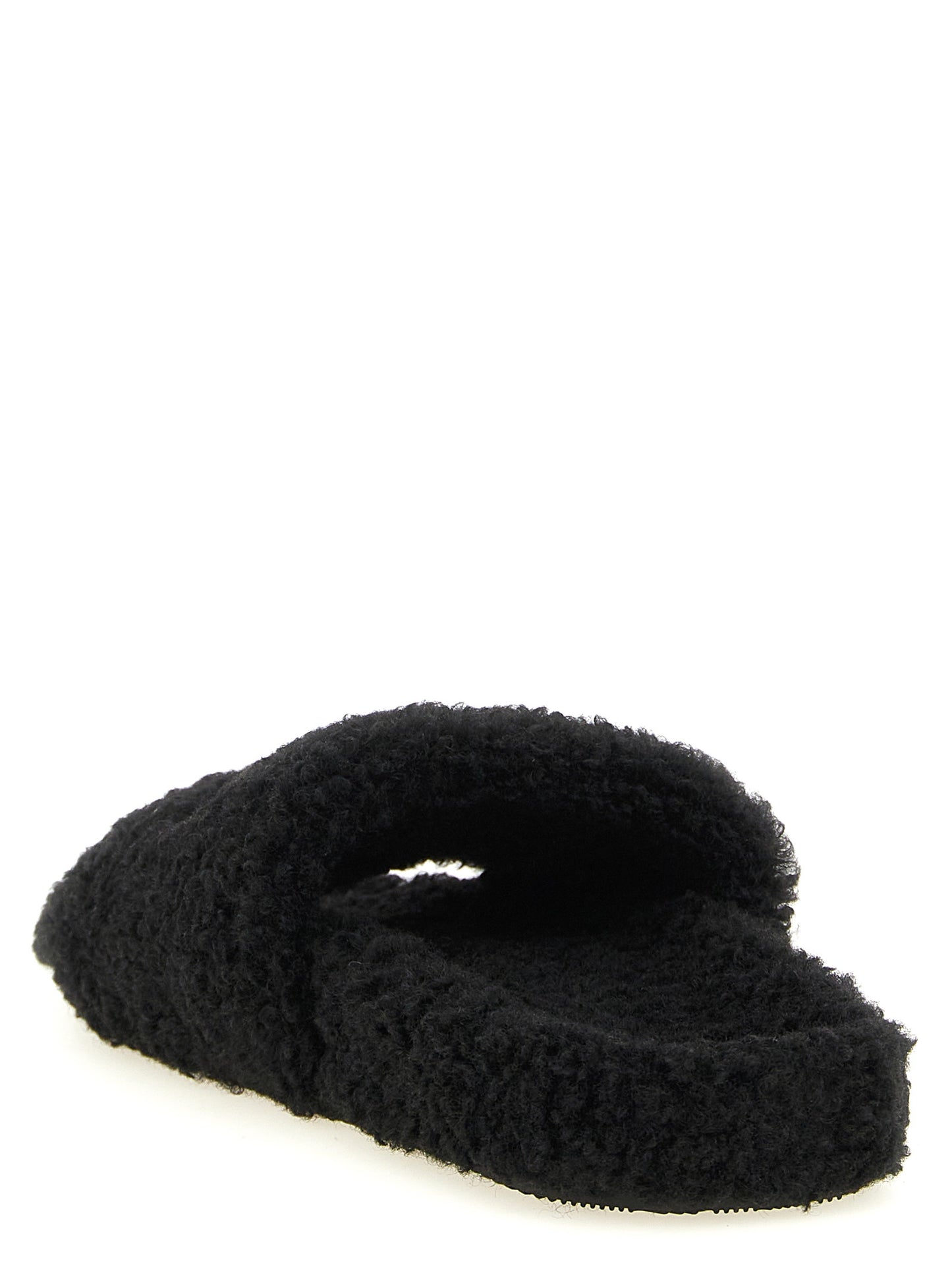 Black Polyester Slides