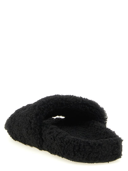 Black Polyester Slides