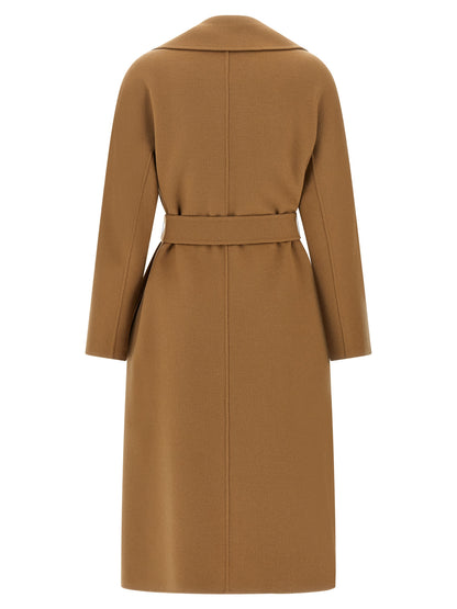 Beige Virgin Wool Coat