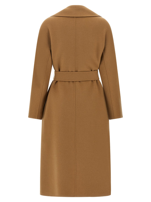 Beige Virgin Wool Coat