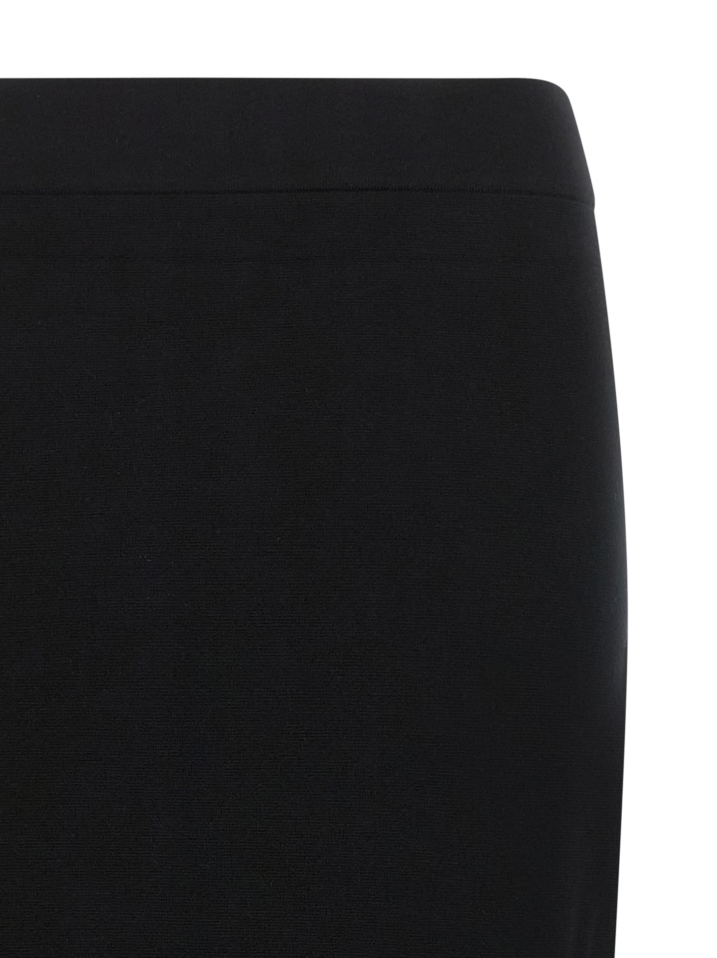 Black Viscose Midi Skirt