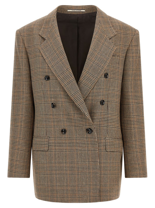 Brown Polyester Blazer