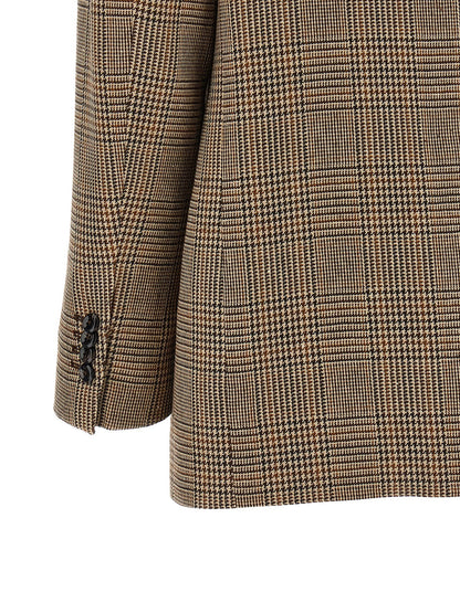 Brown Polyester Blazer