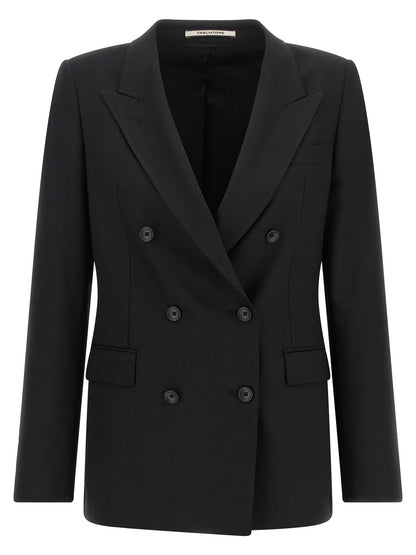 Black Polyester Blazer