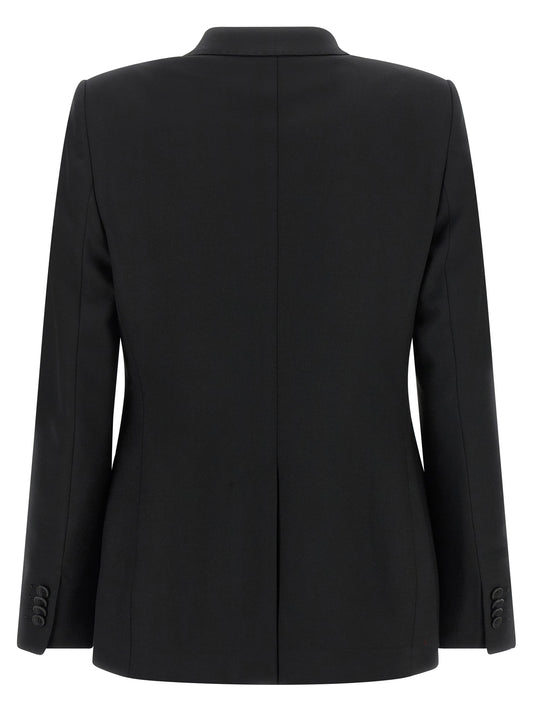 Black Polyester Blazer