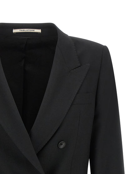 Black Polyester Blazer