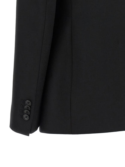 Black Polyester Blazer
