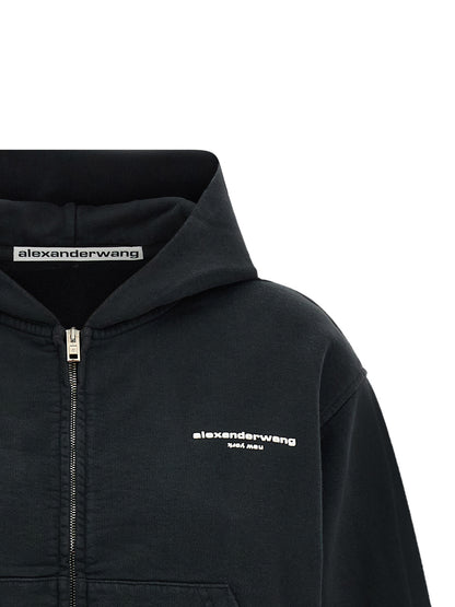 Black Cotton Sweatshirt