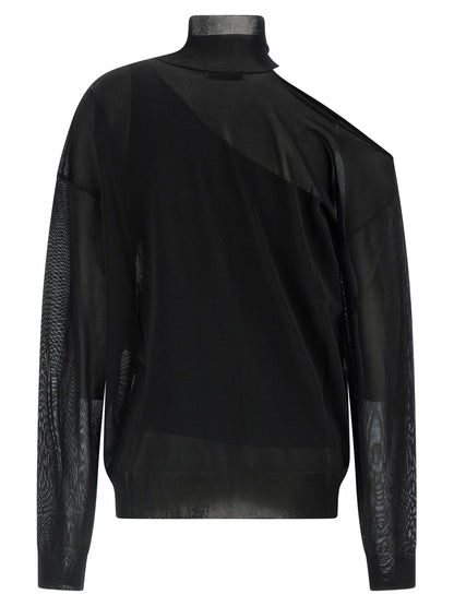 Black Viscose Cardigan