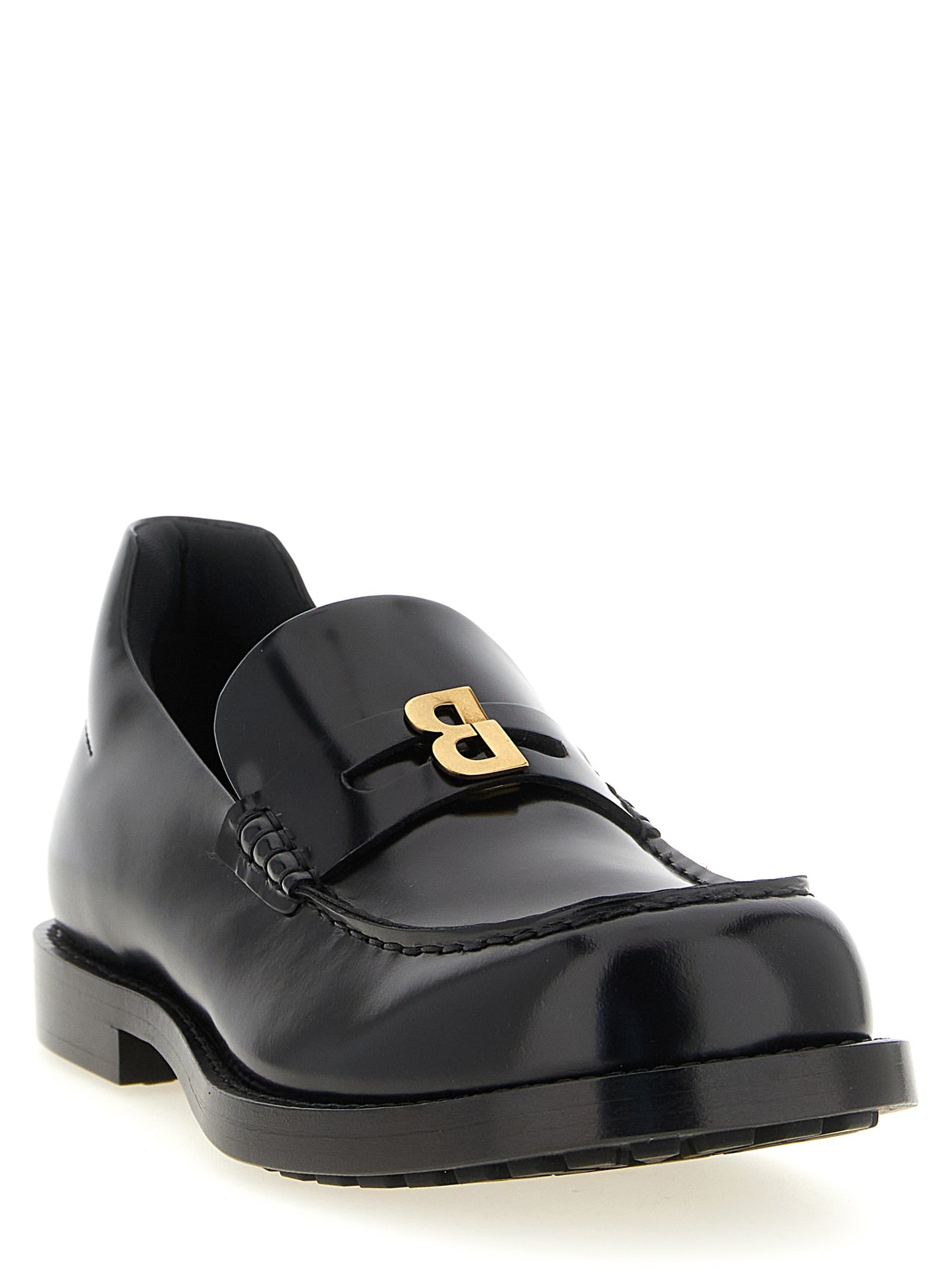 Black Calfskin Slip-On Loafers