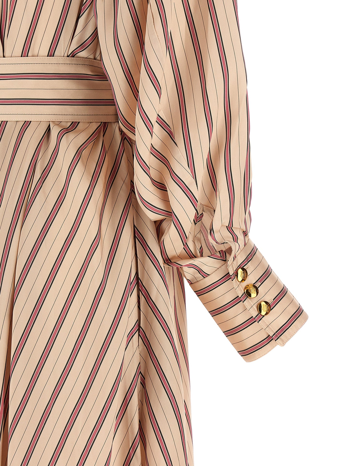 Multicolor Viscose Midi Dress