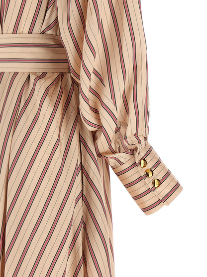 Multicolor Viscose Midi Dress