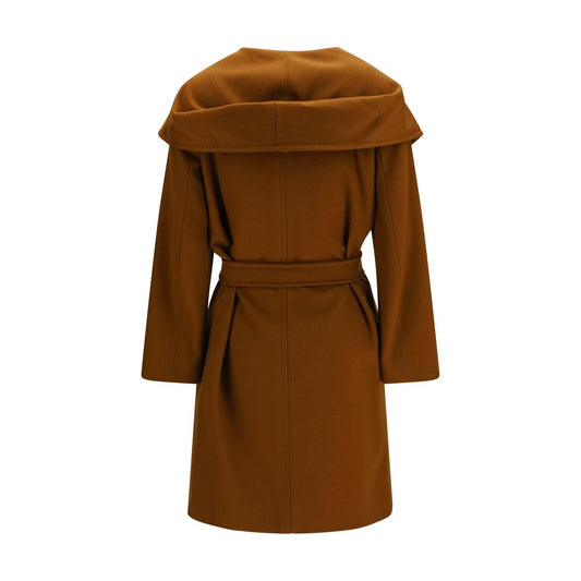 Brown Wool Oves Aries Coat