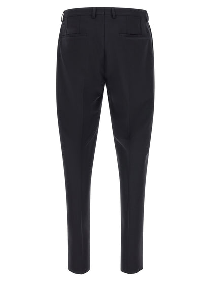 Blue Virgin Wool Two-Piece Suit