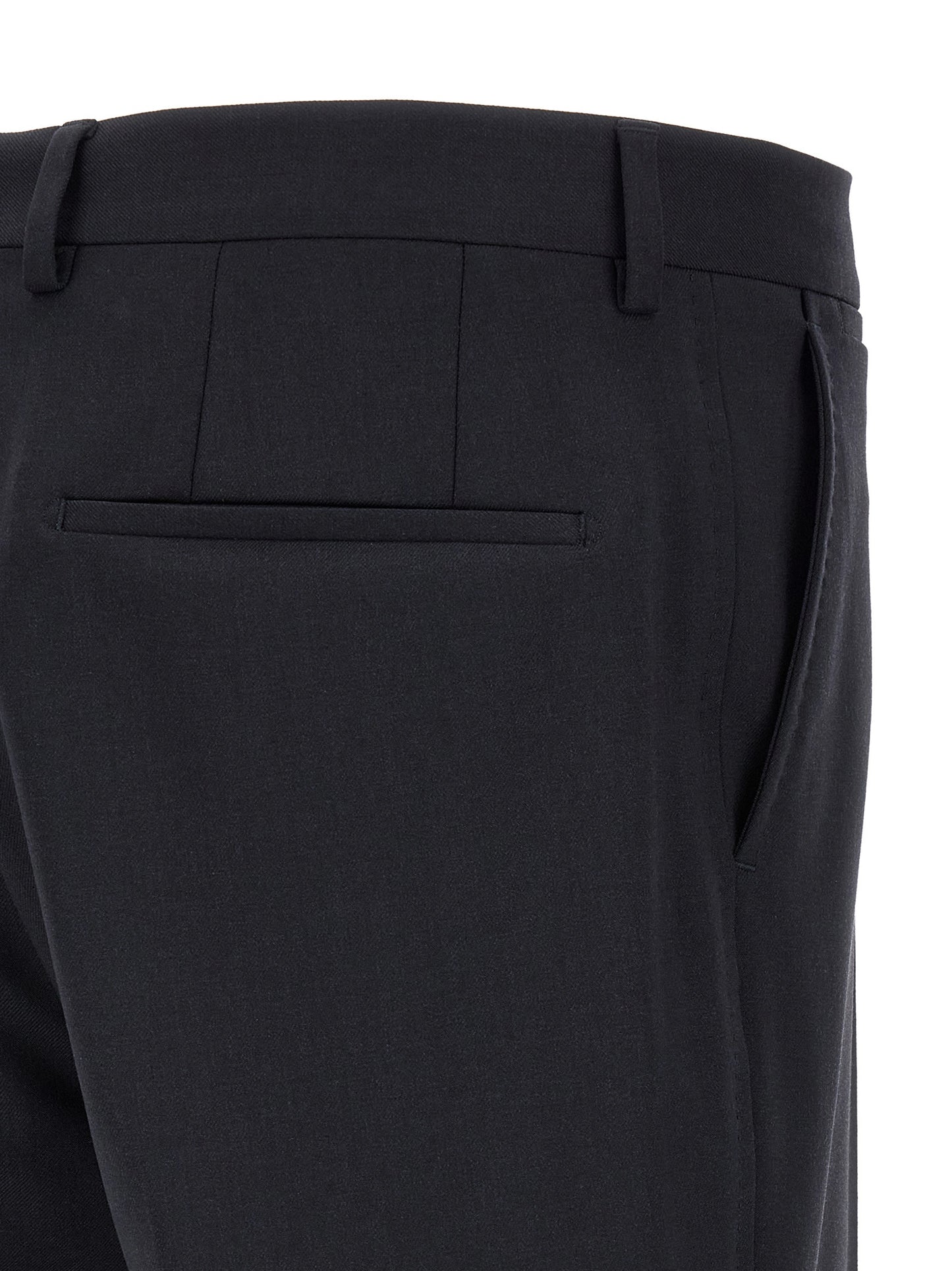 Blue Virgin Wool Two-Piece Suit