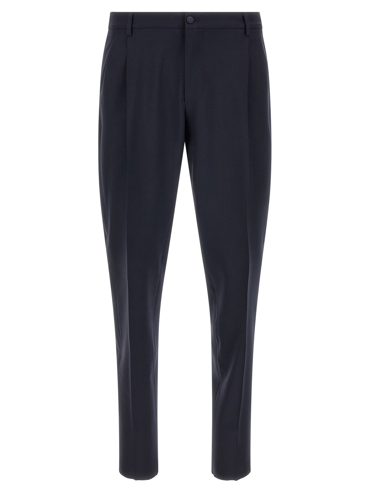 Blue Virgin Wool Two-Piece Suit
