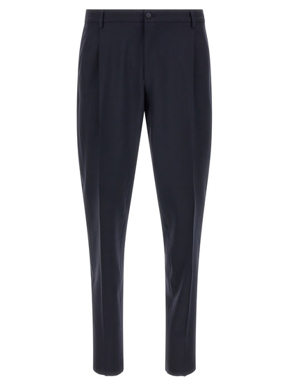 Blue Virgin Wool Two-Piece Suit