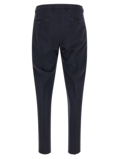 Blue Virgin Wool Two-Piece Suit