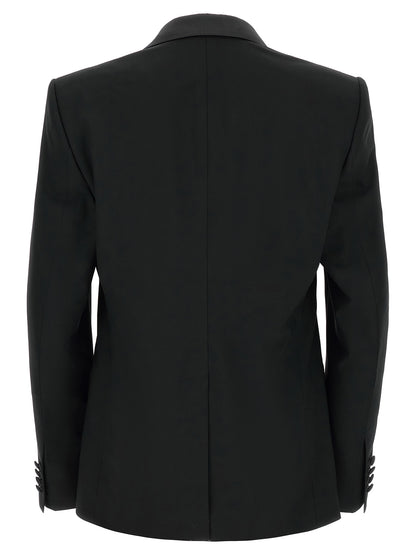 Black Virgin Wool Two-Piece Suit