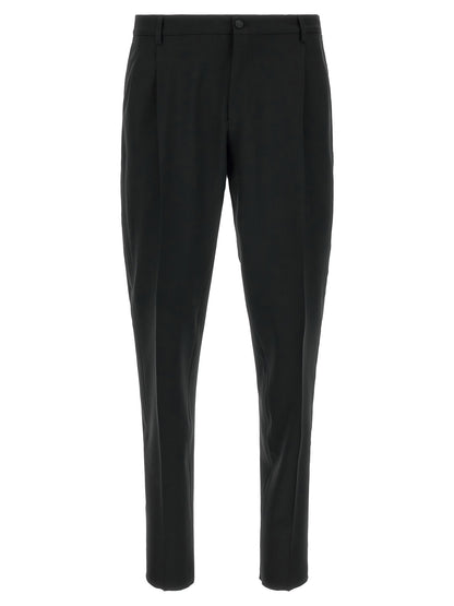 Black Virgin Wool Two-Piece Suit