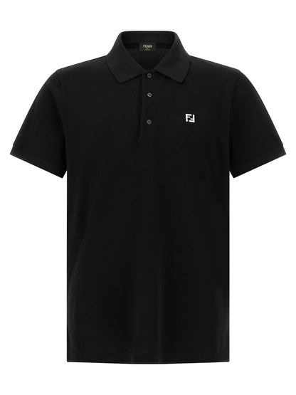 Black Cotton Polo Shirt