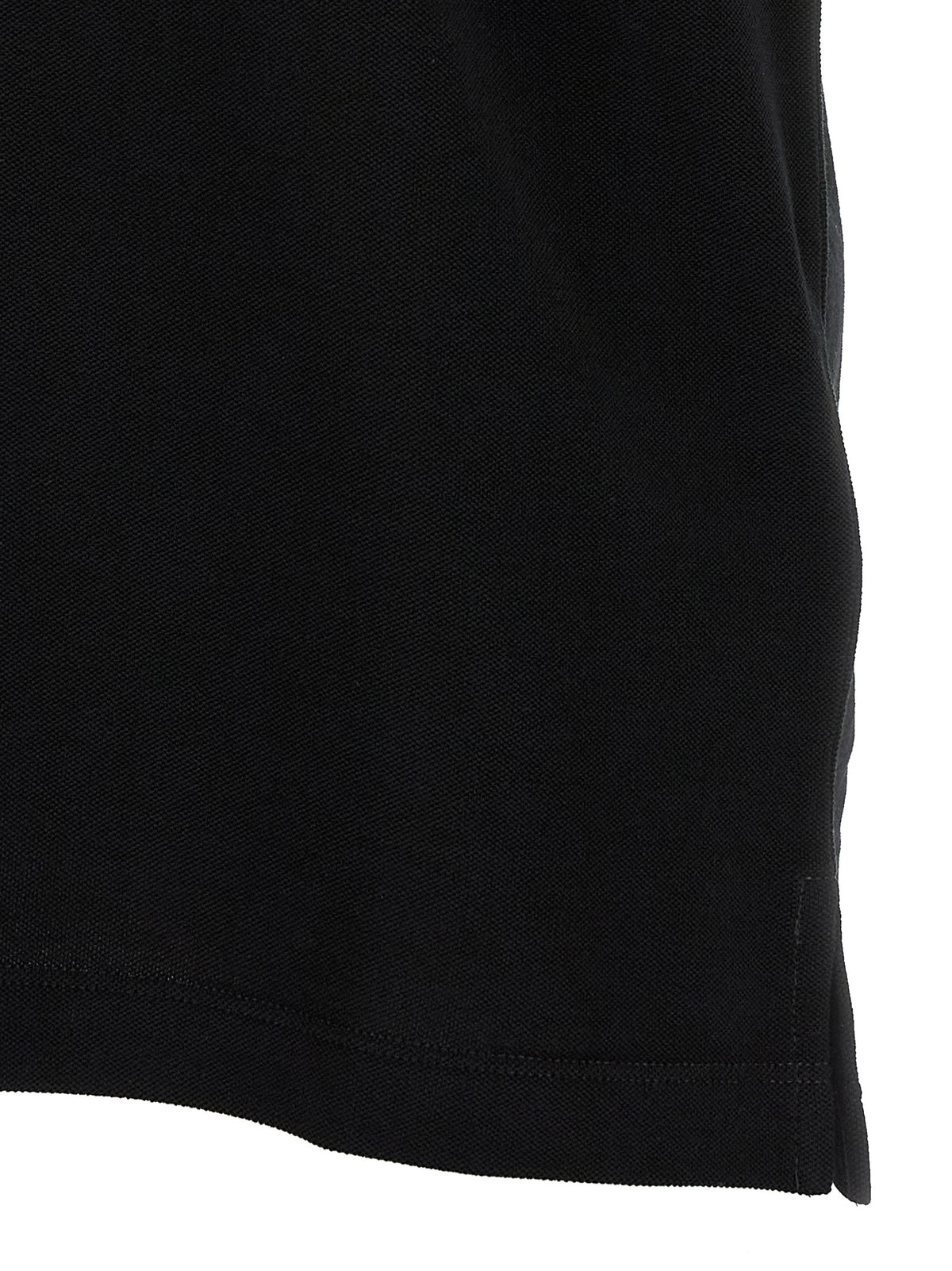 Black Cotton Polo Shirt