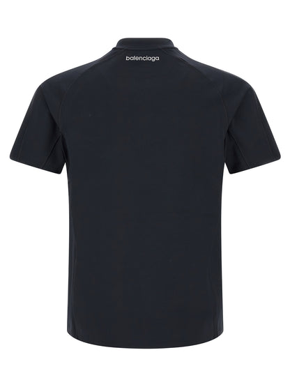 Blue Polyamide T-Shirt