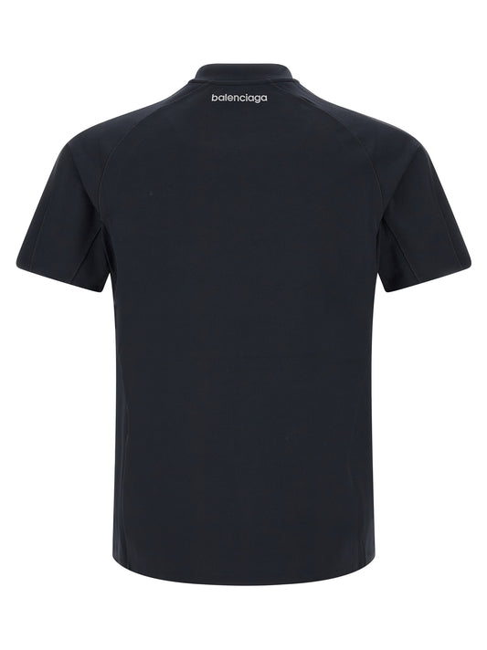 Blue Polyamide T-Shirt