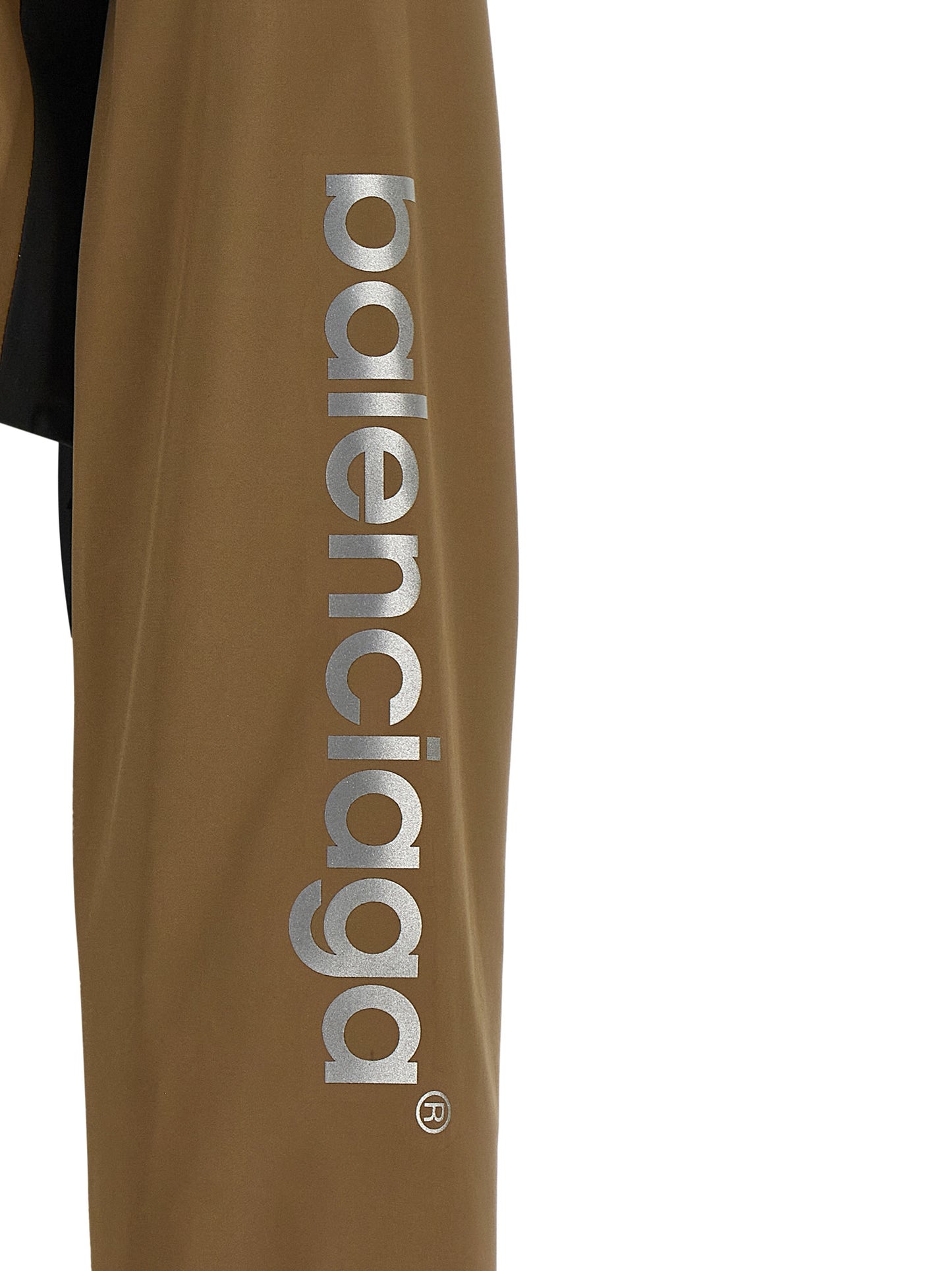 Brown Polyester Shell Jacket