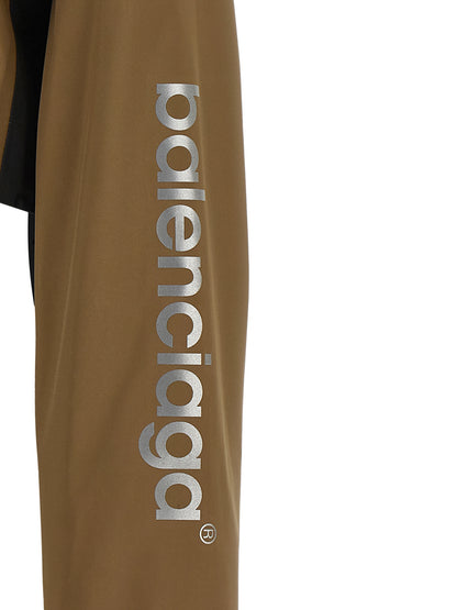 Brown Polyester Shell Jacket