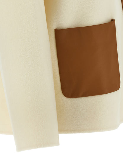 White Virgin Wool Coat